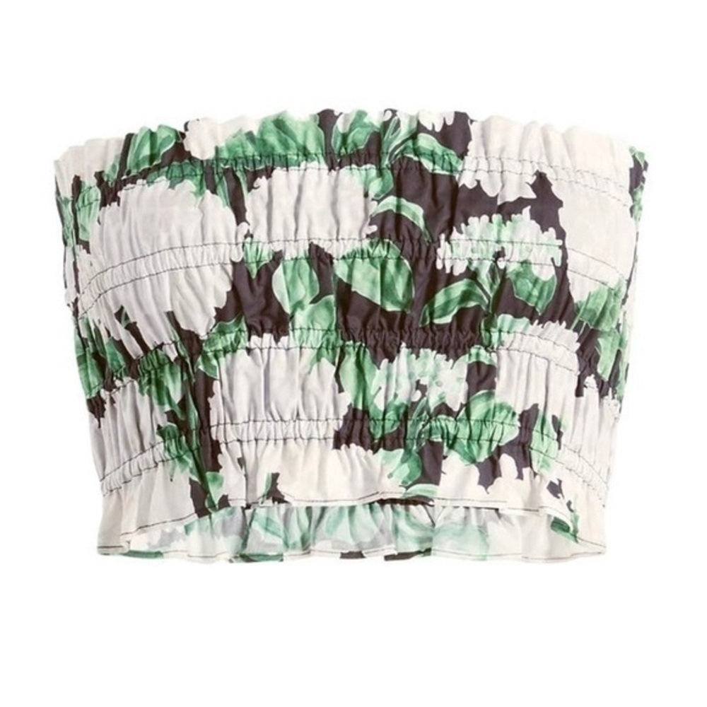 NEW Hill House June Nap Strapless Top Floral Print M